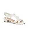 Easy Street Festival Sandal Women White Woven Block Heel Slingback Gal453 In White