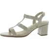 Easy Street Catrin Womens Faux Leather Slingback Heels In Multi