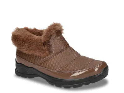 Easy Street Flurry Waterproof Bootie In Brown