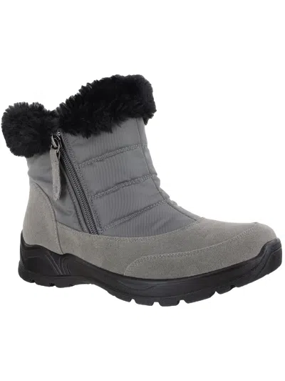 EASY STREET FROSTY WOMENS FAUX FUR LINED ANKLE WINTER & SNOW BOOTS