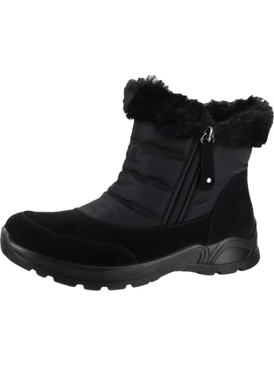 Easy Street Frosty Womens Faux Suede Outdoor Snow Boots In Multi