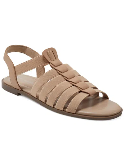 Easy Street Gadyi Womens Flats Slip On Strappy Sandals In Multi