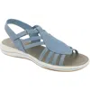Easy Street Gemi Womens Ankle Strap Flat