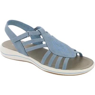 Easy Street Gemi Womens Ankle Strap Flat