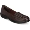 Easy Street Genesis Womens Faux Leather Slip On Loafers In Multi