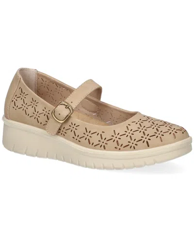 Easy Street Gertie Comfort Mary Janes In Brown