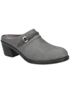Easy Street Gilly Womens Embellished Slip On Mules In Grey