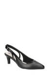 Easy Street Glisten Kitten Heel Slingback Pump In Black