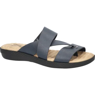Easy Street Womens Gulf Slide Sandals In Blue