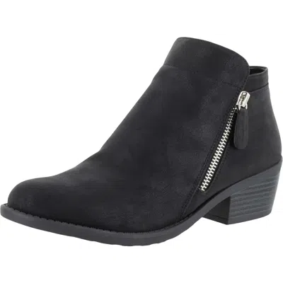 Easy Street Gusto Womens Faux Leather Ankle Booties In Multi