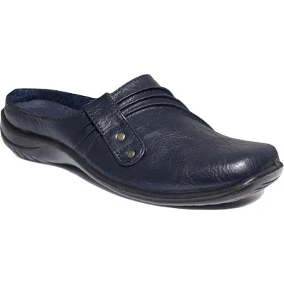 Easy Street Holly Womens Faux Leather Stretch Mules In Multi