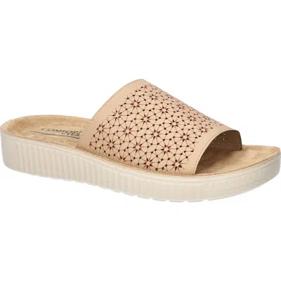 Easy Street Ivey Platform Sandal In Beige