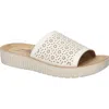 Easy Street Ivey Platform Sandal In White