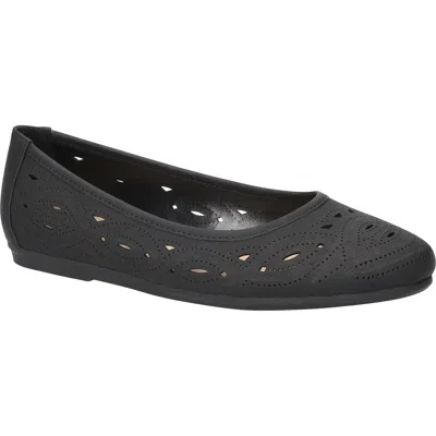 Easy Street Jackie Laser Cut Flat In Black