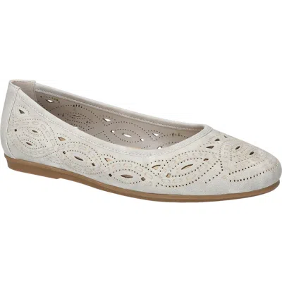 Easy Street Jackie Laser Cut Flat In Grey