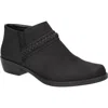 Easy Street Jalia Womens Laceless Slip On Booties In Black/gore
