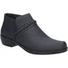 Easy Street Jalia Womens Almond Toe Braided Booties In Navy/gore