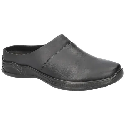 Easy Street Janalee Womens Padded Insole Faux Leather Slip-on Sneakers In Black