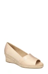 Easy Street Women's Jasper Super Flex Espadrille Sandals In Natural Thai Silk