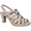Easy Street Jetty Slingback Sandal In Natural Iridescent