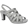Easy Street Jetty Slingback Sandal In Silver Glitter