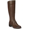 Easy Street Jewel Plus Womens Wide Calf Slip-on Knee-high Boots In Brown