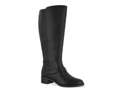 Easy Street Wide Width Jewel Plus Wide Calf Riding Boot In Black