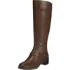 Easy Street Jewel Plus Block Heeled Boot In Brown