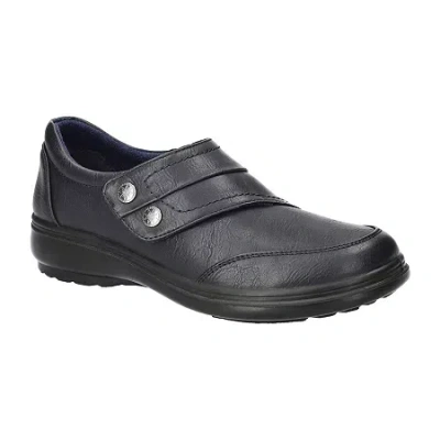Easy Street Joy Womens Round Closed Toe Slip-on Shoe In Black