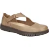 Easy Street 312847 Womens Adjustable Manmade Flat Shoes In Taupe