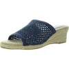 Easy Street Jubilee Womens Woven Faux Suede Espadrilles In Multi