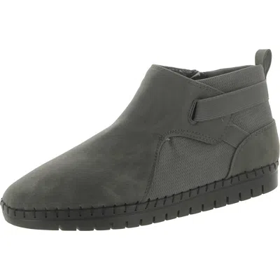 Easy Street Julienne Womens Faux Leather Zipper Booties In Multi