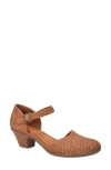Easy Street Women's Justina Block Heel Sandals In Tan