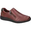 Easy Street Karol Zip Sneaker In Burgundy
