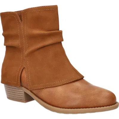 Easy Street Women's Kudos Slouch Ankle Boots In Tan