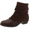 Easy Street Kudos Womens Faux Leather Ankle Booties In Multi