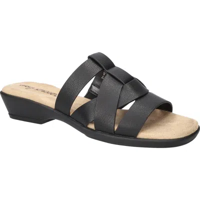 Easy Street Lakeport Slide Sandal In Black