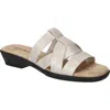 Easy Street Lakeport Slide Sandal In Silver