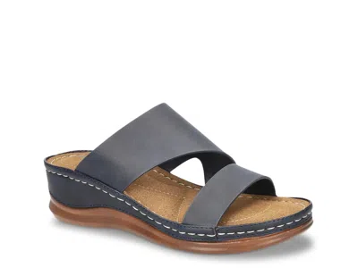 Easy Street Larrain Wedge Slide In Blue