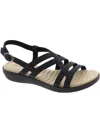 Easy Street Lobo Womens Slip On Open Toe Slingback Sandals In Black