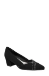 Easy Street Cristiny Womens Slip-on Strappy Pumps In Black Lamy
