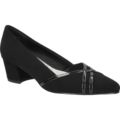 Easy Street Lotus Womens Solid Manmade Slide In Multi