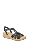 Easy Street Women's Lua Wedge Heel Sandals In Black