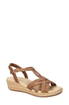 Easy Street Women's Lua Wedge Heel Sandals In Tan