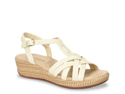 Easy Street Lua Wedge Sandal In Neutral