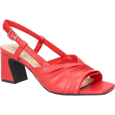 Easy Street Lucie Slingback Sandal In Red