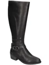 Easy Street Luella Plus Womens Faux Leather Block Heel Knee-high Boots In Multi