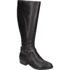 Easy Street Luella Riding Boot In Black/black Embossed/gore