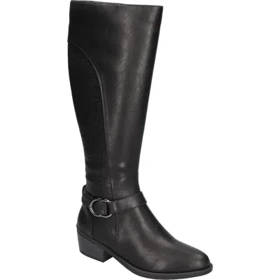 Easy Street Luella Riding Boot In Black/black Embossed/gore