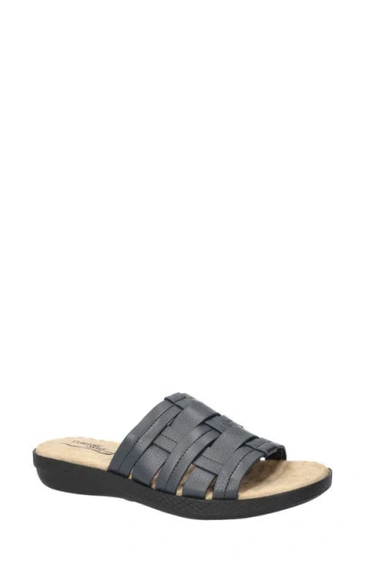 Easy Street Maha Slide Sandal In Navy